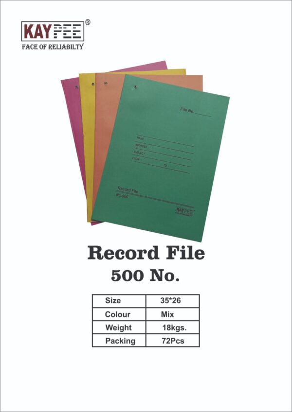 RECORD FILE NO. 500