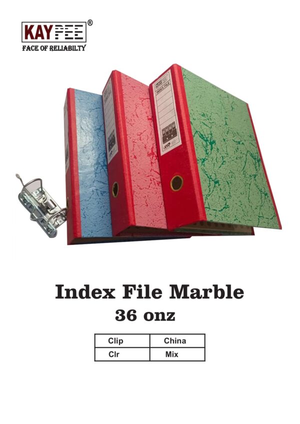 MARBLE INDEX FILE 36 ONZ
