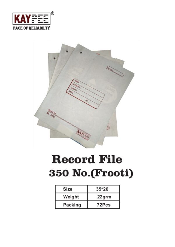 RECORD FILE NO. 350