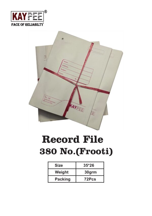 RECORD FILE NO. 380